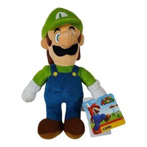 Jakks Super Mario Luigi 10" Plush NWT